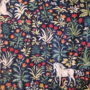 Printfresh Unicorn's Garden Indigo Medium Pajama Pants 100% Organic Cotton